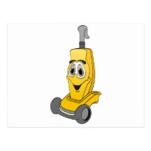 Yellow Vacuum Cleaner Postcard