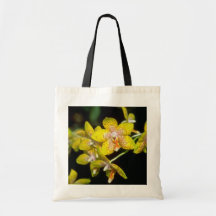 yellow Vanda flowers Bags