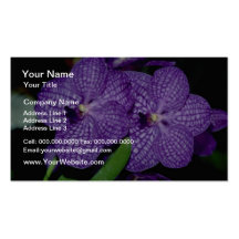 Yellow Vanda flowers Business Cards