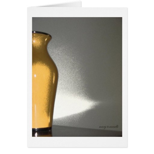 yellow vase greeting cards
