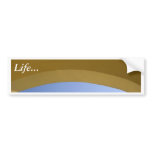 Yellow Wall Against Blue Sky bumper stickers