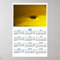 Yellow Water Droplet (3) Poster Calendar