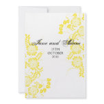 yellow wedding invitations