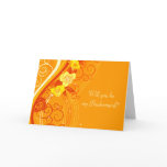 Yellow Wedding Roses Orange cards