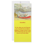 'Yellow Wellies' Large Bookmark / Rack Card rack cards