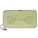 Yellow & White Flowers Mp3 Speakers