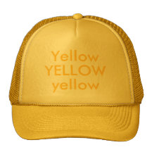 YELLOW, yellow, Yellow Mesh Hats