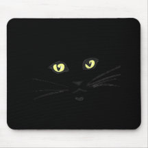 Yellowed eyed cat mousepad