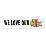 Yellowstone Camper Trailer bumper stickers