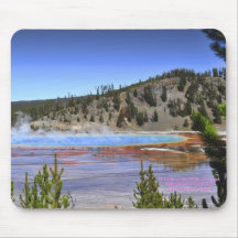 Yellowstone - High Angle Grand Prismatic Pool Mousepad