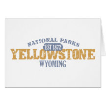 Yellowstone National Park in National Park Greeting Card