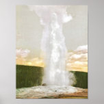 Yellowstone National Park - Old Faithful Print
