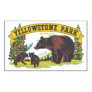 Yellowstone Park Wyoming, Vintage Rectangular Stickers