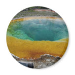Yellowstone Thermal Spring In Morning magnets