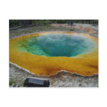 Yellowstone Thermal Spring In Morning Post Card