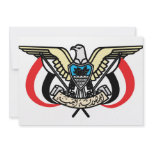 Yemen Coat of Arms Personalized Announcements