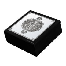 Yemenite Silver Gazelles Jewelry Boxes
