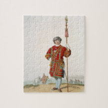Yeoman of the King's Guard, from 'Costume of Great Jigsaw Puzzles