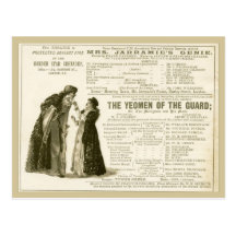 Yeomen of the Guard Cast Post Card
