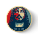 Yes HE Can - Button Round - 1.25" - 6"