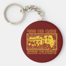 Yes He Can! Comrade Obama Spoof Key Chain