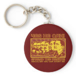 Yes He Can! Comrade Obama Spoof keychains