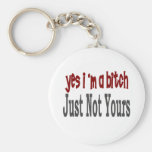 Yes I Am A Bitch 8 Key Chains