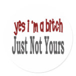 Yes I Am A Bitch 8 stickers