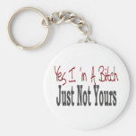 Yes I Am A Bitch 9 Key Chains