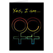 yes, i am a lesbian cards