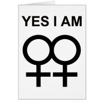 yes, i am a lesbian cards