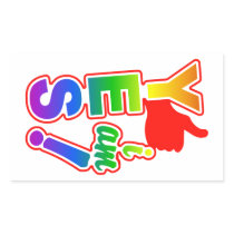 YES I AM stickers