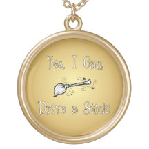 Yes, I Can Drive a Stick! Personalised Necklace