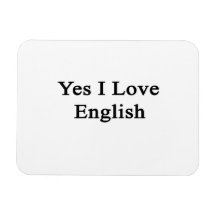Yes I Love English Magnets