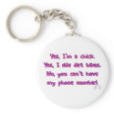 Yes I Ride Dirt Bikes Keychain