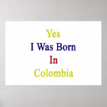 Yes I Was Born In Colombia Poster