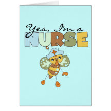YES I'm a Nurse T-shirts and Gifts Greeting Card