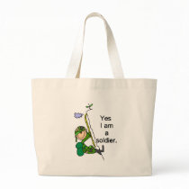Yes I'm a Soldier Tote Bags