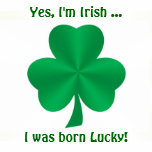 Yes, I'm Irish Shamrock Men's Button-Down T-Shirt