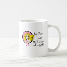 Yes They Are Fake Breast Cancer Survivor Mug
