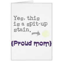 Yes, this is a spit-up stain {proud mom/dad} felicitaciones