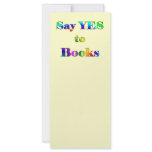 Yes to Books Personalised Rack Card