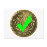 Yes to Pounds Sterling, No to the Euro ! Postcard