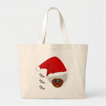 Yes, Virginia, There is a Black Santa Claus Canvas Bag