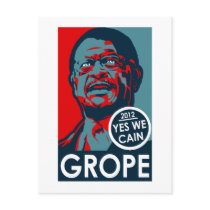 Yes We Cain Grope Postcards