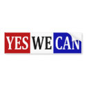 Yes We Can Bumper Sticker bumper stickers