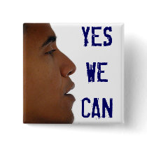 Yes We Can Button w/ Obama Profile