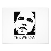Yes we can Obama 2008 Personalized Announcement