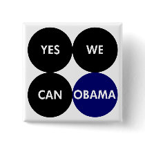 Yes We Can Obama Pin