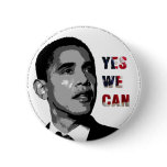 Yes We Can - Obama Political Button
